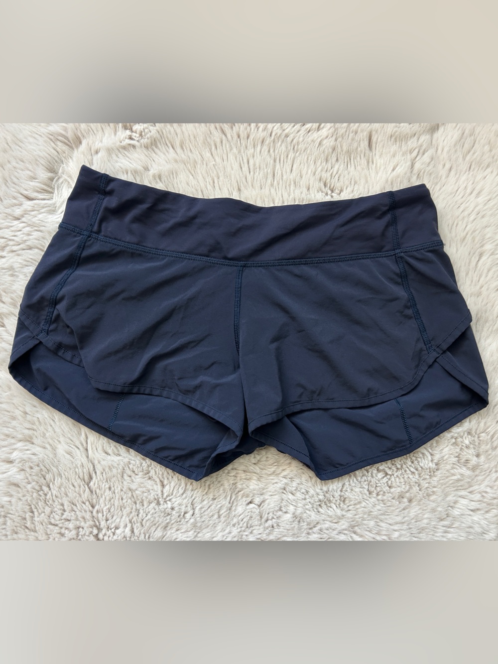 Lululemon Midnight Navy Speed Up Low Rise Running Shorts 2.5" | Size 6